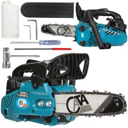 Motosega CATA a Scoppio Benzina | 900 W | 25,4 cc | Taglio Utile 20 cm | Catena 3/8" Lubrificazione Automatica | Leggera 3,6 kg | Sistema Anti-Vibrazione